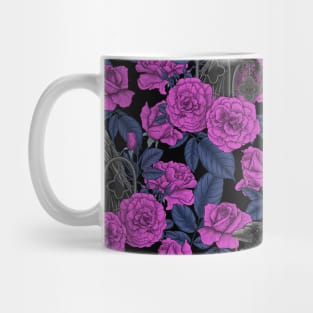 Ravens and pink roses Mug